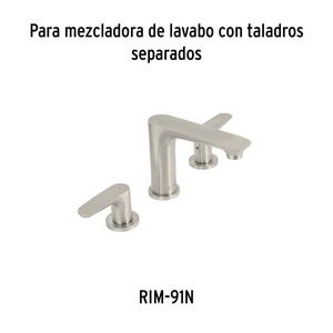 Foset Jgo manerales de palanca p/taladros separados, satín,Riviera