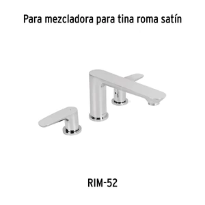 Foset Juego de manerales de palanca para tina, cromo, Riviera