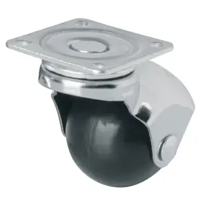 44390 / RO-40P Rodaja esférica, 40 mm con placa, Fiero