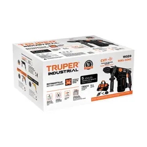 19320 / ROEL-50N2 Expert Rotomartillo SDS Plus 5 Joules 1500 W, industrial, Truper