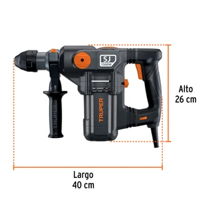 Expert Rotomartillo SDS Plus 5 Joules, 1500W, TRUPER INDUSTRIAL