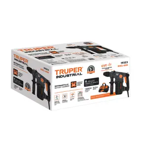 19323 / ROEL-60N Expert Rotomartillo SDS Plus 6 Joules 1600 W, industrial, Truper