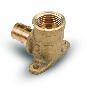 ROTOPLAS-200705 / 200705 Codo Base Fijacion Corto Latón 20 mm x 1/2 " Tuboplus Ultraflex
