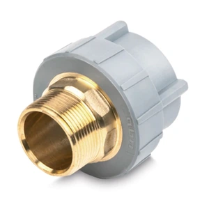 Conector Rosca Macho Tuerca Hexagonal 40 mm a 1-1/4" Npt Tuboplus Agua Helada
