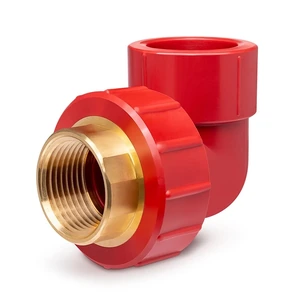 Codo Rosca Hembra Tuerca Hexagonal 32 mm x 1" a 90° Tuboplus Contraincendios