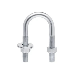 ROTOPLAS-281305 / 281305 Abrazadera U 63mm x 3/8 con tuercas y rondanas Tuboplus