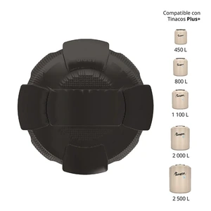 ROTOPLAS-312000 / 312000 Tapa negra roscada