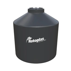 Tanque vertical cerrado 2,500 litros color negro