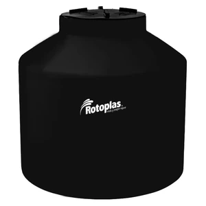 Tanque vertical cerrado reforzado al 40% 250 litros color negro