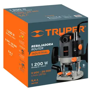 Router 1200 W 1-3/4 HP, industrial, Truper
