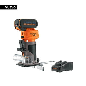 102865 / ROUI-20A Router (Rebajadora) 1/4', 1 batería 4 Ah, TRUPER PRO