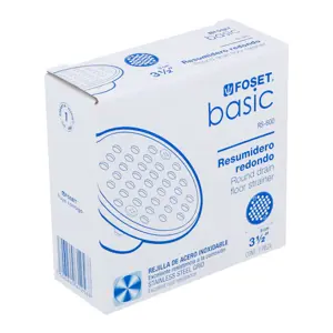 49424 / RS-600 Foset Resumidero de zinc, redondo, modelo 