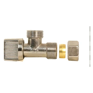 Llave de Control Angular Cromo RUGO 25-ICE