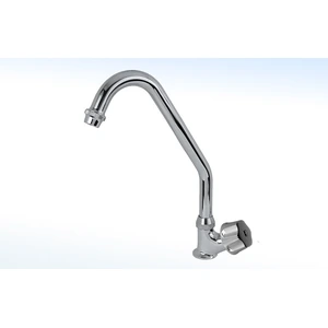Llave Individual para Fregadero con Pico Alto Cromo RUGO 7-F