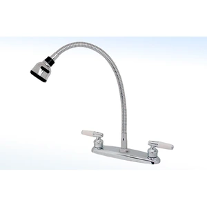 Mezcladora Bimando para Fregadero con Pico Flexible Cromo RUGO 8-IPF