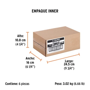Sellador acrilico de 280 ml, blanco, Truper