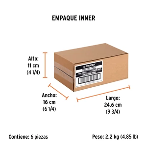 Sellador acrilico de 280 ml, transparente, Truper
