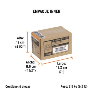 Aspersor base metálica, tipo sapo de chorro fino, Truper