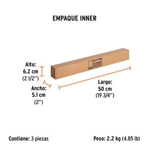 Cincel hueco para acanalado SDS max 7/8