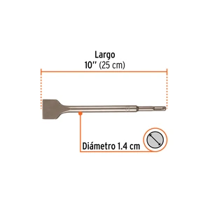 Cincel plano grueso SDS Plus 1-1/2
