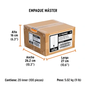 Truper Blíster con 2 seguetas sierra sable 6