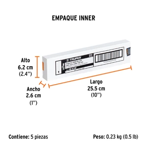 Truper Blíster con 2 seguetas sierra sable 6