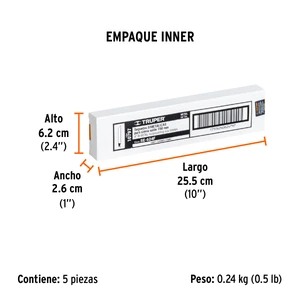 Truper Blíster con 2 seguetas sierra sable 6