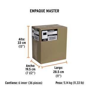Bolsa con 75 separadores de 10 mm de losetas, TRUPER
