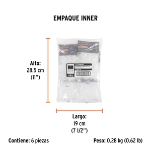Bolsa con 200 separadores de 2 mm de losetas, TRUPER