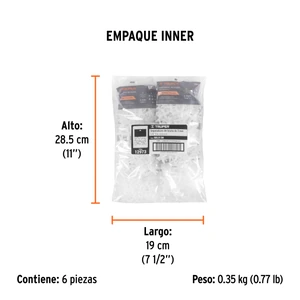 Bolsa con 150 separadores de 3 mm de losetas, TRUPER