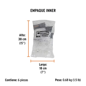 Bolsa con 75 separadores de 8 mm de losetas, TRUPER