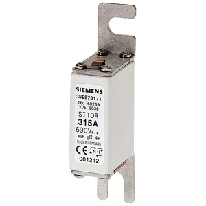 Siemens 3NE8731-1 Cartucho Fusible SITOR NH000 315A 690V AC 440V DC Indicador IEC UL
