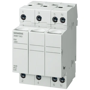 Siemens 3NW7033 Sentron Base Portafusibles Cilíndricos 10x38 mm 3 Polos 32 A 690 V México