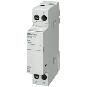 Siemens 3NW7053 Base Portafusibles Cilíndricos 10x38 mm 1P+N 32A 690V SENTRON Para Tableros
