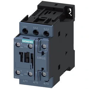 Siemens 3RT2023-1BB40 SIRIUS Contactor AC-3e/AC-3 Tripolar 24 VDC Coil 4 kW 400 V