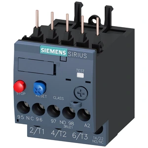 Siemens 3RU2116-0GB0 SIRIUS Relé Sobrecarga Térmico Para Contactores S00, 0,45-0,63 A