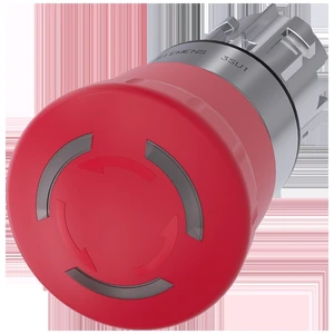 SIEMENS-3SU1051-1HB20-0AA0 / 3SU1051-1HB20-0AA0 3SU1051-1HB20-0AA0 Pulsador de Seta Parada de Emergencia Iluminable 22 mm Rojo Enclavamiento Positivo Siemens SIRIUS ACT