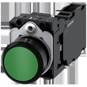 Siemens 3SU1100-0AB40-1FA0 SIRIUS Pulsador Momentáneo Rasante Con Soporte 1NA y 1NC