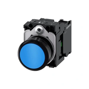 Siemens 3SU1100-0AB50-1BA0 SIRIUS ACT Pulsador Momentáneo 22 mm con Soporte para Panel Frontal