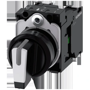 Siemens 3SU1100-2BM60-1NA0 SIRIUS Selector Iluminable 3 Posiciones I-O 22 mm Blanco