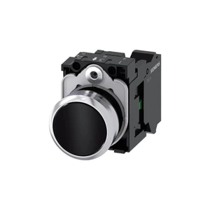 Siemens 3SU1150-0AB10-3BA0 Pulsador 22 mm 1NA Momentáneo Negro Metálico Sirius ACT