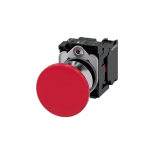 Siemens 3SU1150-1BA20-1CA0 SIRIUS ACT Pulsador De Seta Con Soporte Borne 22 Mm Rojo