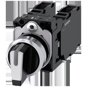 Siemens 3SU1150-2BL60-1LA0 SIRIUS Selector Iluminable Con Soporte 22 mm 3 Posiciones