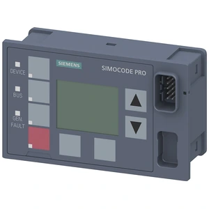 SIEMENS-3UF7210-1AA01-0 / 3UF7210-1AA01-0 3UF7210-1AA01-0 Siemens Módulo De Mando Con Display Para SIMOCODE Pro V Montaje Puerta Panel Frontal 7 LEDs Gris Titanio