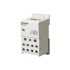 Siemens 5ST2508 Sentron Bloque Distribuidor 1 Polo 690V 250A Entrada 35-120mm2 Perfil DIN