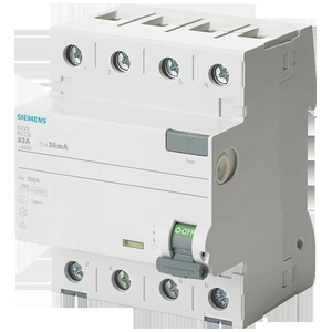 Siemens 5SV3344-6 Interruptor Diferencial 4 Polos Tipo A 40 A 30 mA 400 V SENTRON 5SV3 Protección De Personas Y Bienes