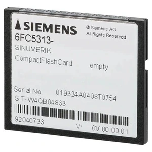 Siemens 6FC5313-6AG00-0AA0 SINUMERIK Tarjeta CompactFlash 8GB Vacía para Control CNC en México y Automatización