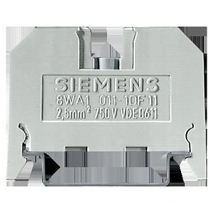 Siemens 8WA1011-1BF23 Bornes De Paso Termoplástico Con Tornillo Ambos Lados Azul 6 Mm 2,5 Contactos Directos