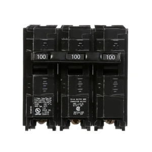 Siemens Q3100 US2 Interruptor QP MP 3P 240V CA Distribución Residencial Eléctrica