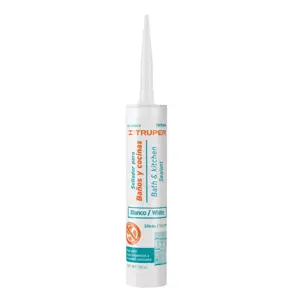 18566 / SIL-100BCB Sellador blanco para baños y cocinas, 280 ml, Truper